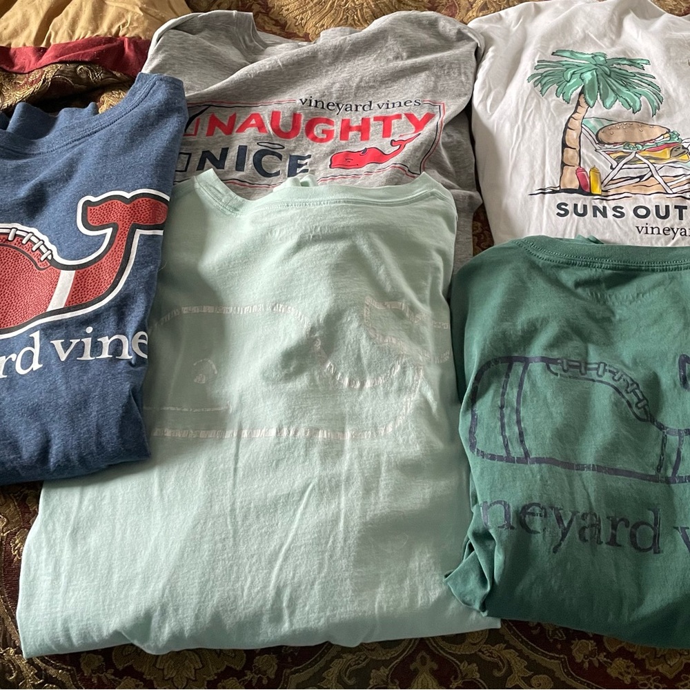 Large Vineyard Vines Men’s long sleeve shirts.
